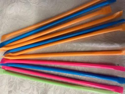 Neon Powder Straws (10 pcs)